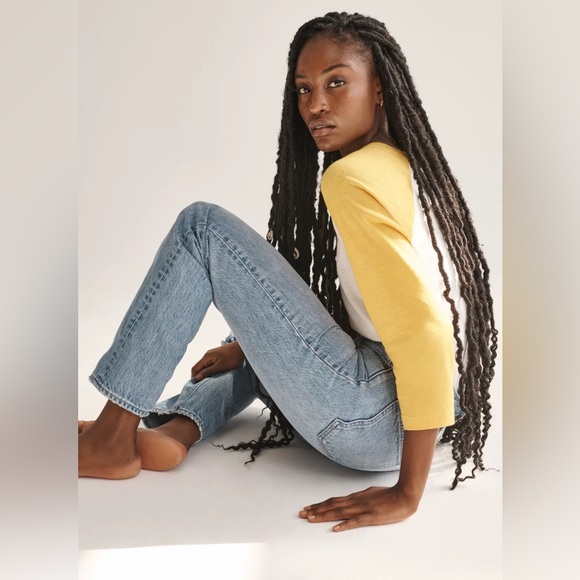 Aritzia || Denim Forum Joni High Rise Loose 32” Jeans - Picture 3 of 5